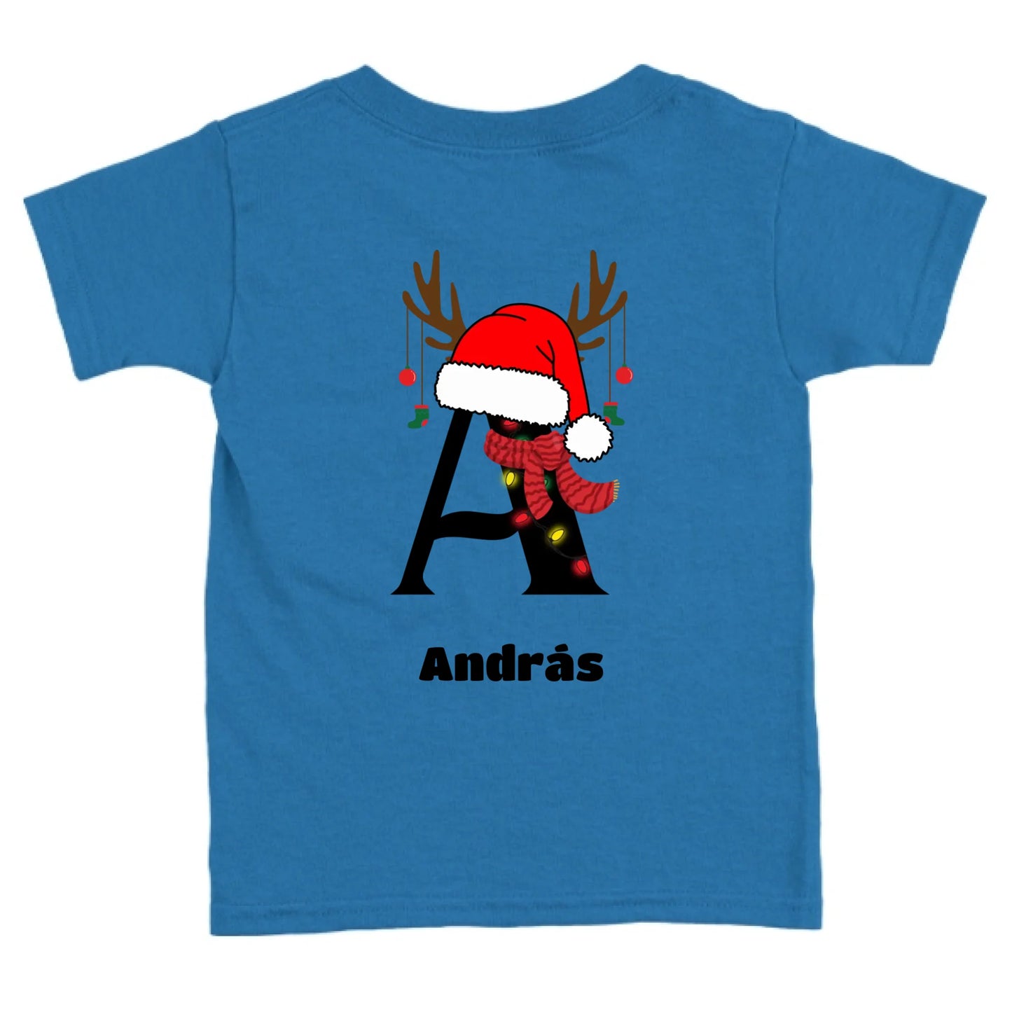 Egyedi monogramos és neves gyerek póló - sapis