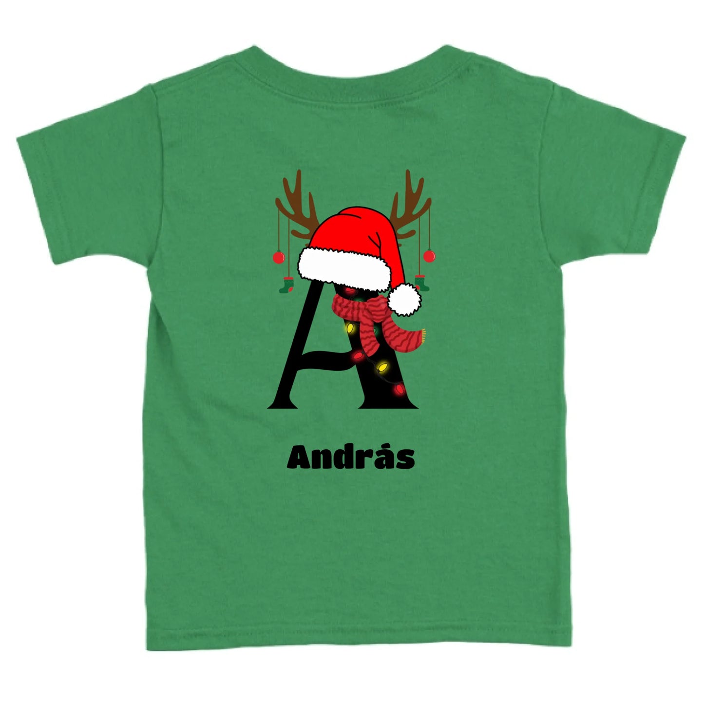 Egyedi monogramos és neves gyerek póló - sapis